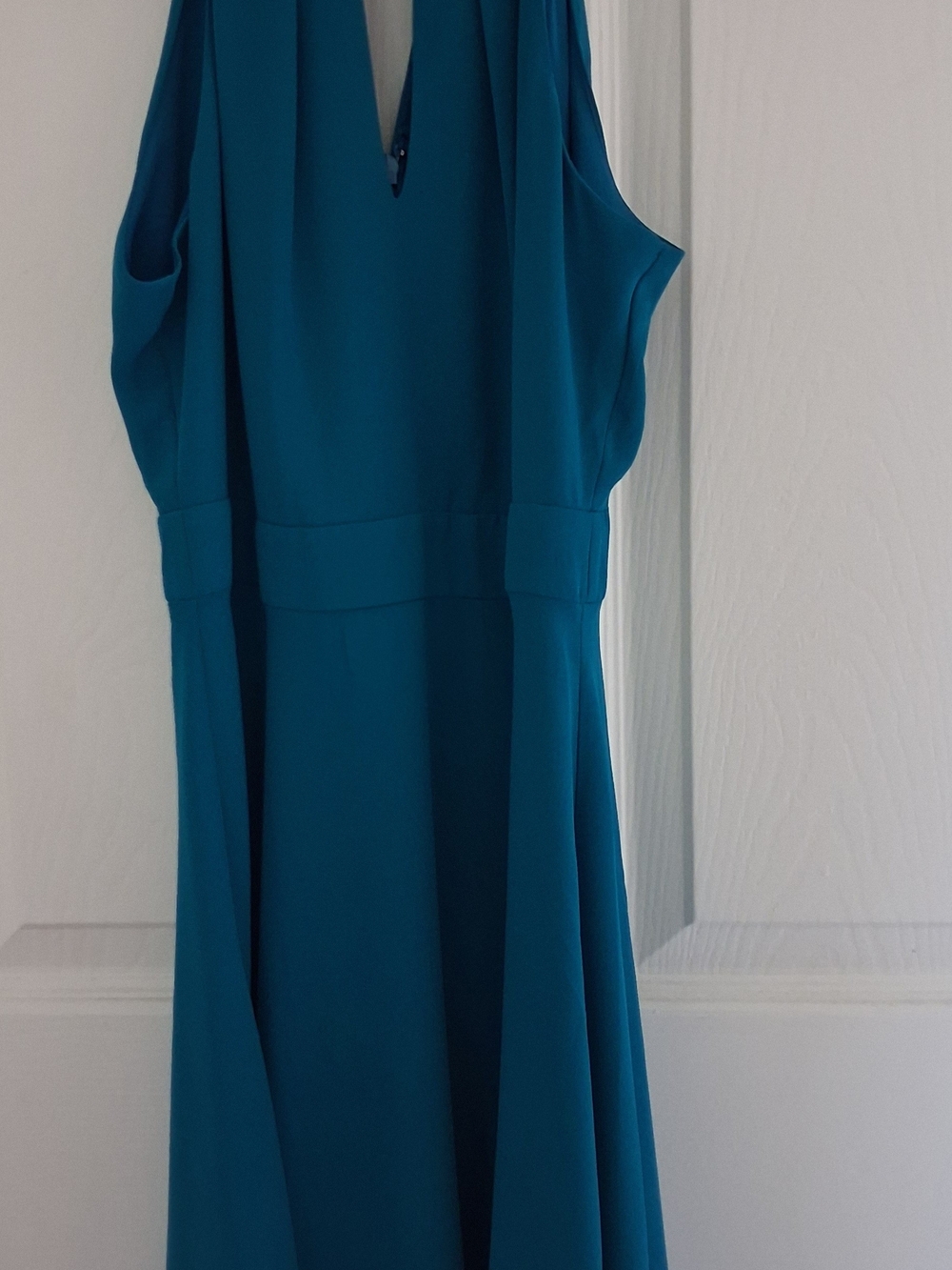 Express Teal Sleeveless Midi Dress